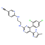 6-[2-[4-(2,4-Dichlorophenyl)-5-(4-methyl-1H-imidazol-2-yl)pyrimidin-2-ylamino]ethylamino]pyridine-3-carbonitrile