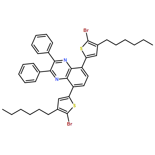 Quinoxaline, 5,8-bis(5-bromo-4-hexyl-2-thienyl)-2,3-diphenyl-