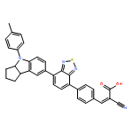 2-Propenoic acid, 2-cyano-3-[4-[7-[1,2,3,3a,4,8b-hexahydro-4-(4-methylphenyl)cyclopent[b]indol-7-yl]-2,1,3-benzothiadiazol-4-yl]phenyl]-