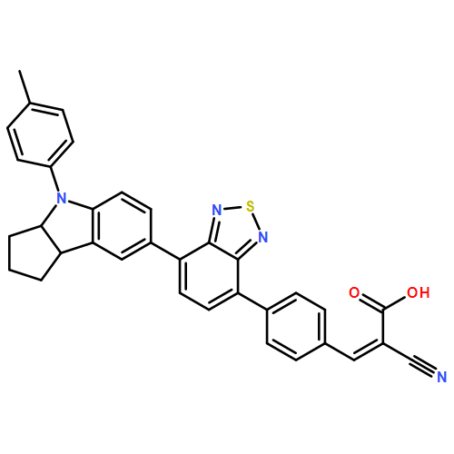 2-Propenoic acid, 2-cyano-3-[4-[7-[1,2,3,3a,4,8b-hexahydro-4-(4-methylphenyl)cyclopent[b]indol-7-yl]-2,1,3-benzothiadiazol-4-yl]phenyl]-