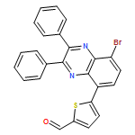 2-Thiophenecarboxaldehyde, 5-(8-bromo-2,3-diphenyl-5-quinoxalinyl)-