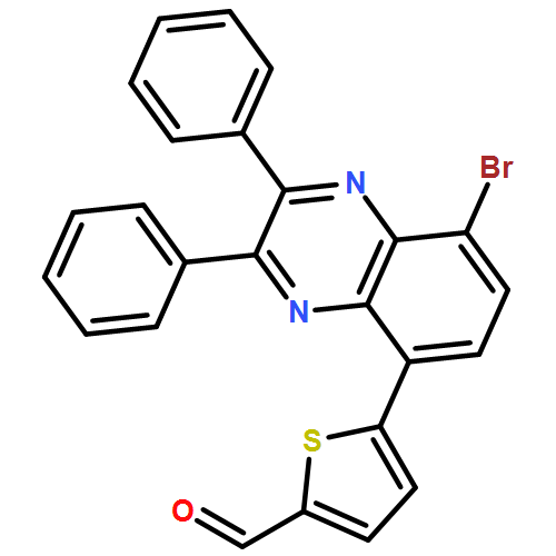 2-Thiophenecarboxaldehyde, 5-(8-bromo-2,3-diphenyl-5-quinoxalinyl)-