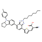 2-Propenoic acid, 2-cyano-3-[5-[7-[1,2,3,3a,4,8b-hexahydro-4-(4-methylphenyl)cyclopent[b]indol-7-yl]-2-octyl-2H-benzotriazol-4-yl]-2-thienyl]-