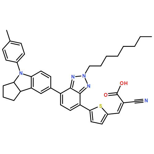 2-Propenoic acid, 2-cyano-3-[5-[7-[1,2,3,3a,4,8b-hexahydro-4-(4-methylphenyl)cyclopent[b]indol-7-yl]-2-octyl-2H-benzotriazol-4-yl]-2-thienyl]-