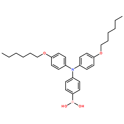 Boronic acid, B-[4-[bis[4-(hexyloxy)phenyl]amino]phenyl]-