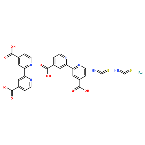 cis-Dithiocyanatobis(N,N'-2,2'-bipyridyl-4,4'-dicarboxylic acid)ruthenium