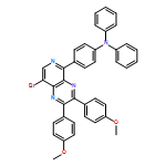 Benzenamine, 4-[8-bromo-2,3-bis(4-methoxyphenyl)pyrido[3,4-b]pyrazin-5-yl]-N,N-diphenyl-