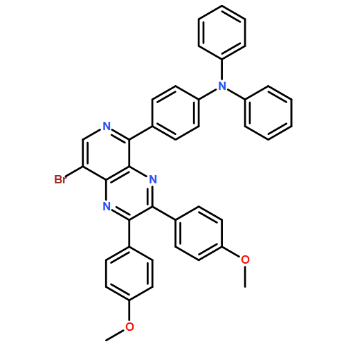 Benzenamine, 4-[8-bromo-2,3-bis(4-methoxyphenyl)pyrido[3,4-b]pyrazin-5-yl]-N,N-diphenyl-