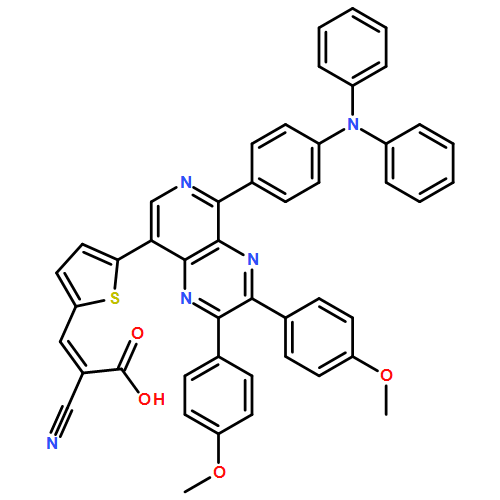 2-Propenoic acid, 2-cyano-3-[5-[5-[4-(diphenylamino)phenyl]-2,3-bis(4-methoxyphenyl)pyrido[3,4-b]pyrazin-8-yl]-2-thienyl]-