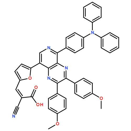 2-Propenoic acid, 2-cyano-3-[5-[5-[4-(diphenylamino)phenyl]-2,3-bis(4-methoxyphenyl)pyrido[3,4-b]pyrazin-8-yl]-2-furanyl]-