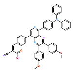 2-Propenoic acid, 2-cyano-3-[4-[5-[4-(diphenylamino)phenyl]-2,3-bis(4-methoxyphenyl)pyrido[3,4-b]pyrazin-8-yl]phenyl]-