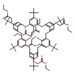 Acetic acid, 2,2',2'',2''',2'''',2'''''-[[5,11,17,23,29,35-hexakis(1,1-dimethylethyl)heptacyclo[31.3.1.13,7.19,13.115,19.121,25.127,31]dotetraconta-1(37),3,5,7(42),9,11,13(41),15,17,19(40),21,23,25(39),27,29,31(38),33,35-octadecaene-37,38,39,40,41,42-hexayl]hexakis(oxy)]hexakis-, 1,1',1'',1''',1'''',1'''''-hexaethyl ester