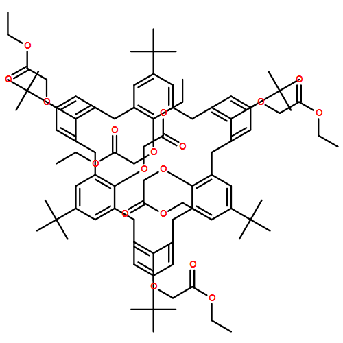 Acetic acid, 2,2',2'',2''',2'''',2'''''-[[5,11,17,23,29,35-hexakis(1,1-dimethylethyl)heptacyclo[31.3.1.13,7.19,13.115,19.121,25.127,31]dotetraconta-1(37),3,5,7(42),9,11,13(41),15,17,19(40),21,23,25(39),27,29,31(38),33,35-octadecaene-37,38,39,40,41,42-hexayl]hexakis(oxy)]hexakis-, 1,1',1'',1''',1'''',1'''''-hexaethyl ester