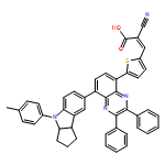 2-Propenoic acid, 2-cyano-3-[5-[8-[1,2,3,3a,4,8b-hexahydro-4-(4-methylphenyl)cyclopent[b]indol-7-yl]-2,3-diphenyl-5-quinoxalinyl]-2-thienyl]-