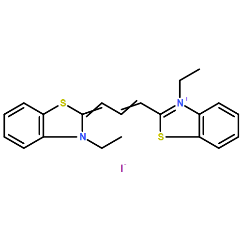 Benzothiazolium,3-ethyl-2-[3-(3-ethyl-2(3H)-benzothiazolylidene)-1-propen-1-yl]-, iodide (1:1)