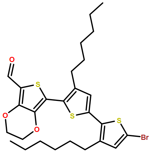 Thieno[3,4-b]-1,4-dioxin-5-carboxaldehyde, 7-(5'-bromo-3',4-dihexyl[2,2'-bithiophen]-5-yl)-2,3-dihydro-