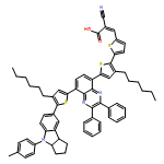 2-Propenoic acid, 2-cyano-3-[5'-[8-[5-[1,2,3,3a,4,8b-hexahydro-4-(4-methylphenyl)cyclopent[b]indol-7-yl]-4-hexyl-2-thienyl]-2,3-diphenyl-5-quinoxalinyl]-3'-hexyl[2,2'-bithiophen]-5-yl]-