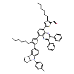 2-Thiophenecarboxaldehyde, 5-[8-[5-[1,2,3,3a,4,8b-hexahydro-4-(4-methylphenyl)cyclopent[b]indol-7-yl]-4-hexyl-2-thienyl]-2,3-diphenyl-5-quinoxalinyl]-3-hexyl-