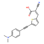 2-Propenoic acid, 2-cyano-3-[5-[2-[4-(dimethylamino)phenyl]ethynyl]-2-thienyl]-