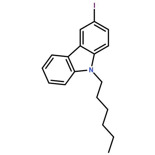 9H-Carbazole, 9-hexyl-3-iodo-