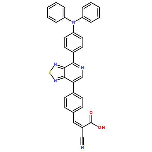 2-Propenoic acid, 2-cyano-3-[4-[4-[4-(diphenylamino)phenyl][1,2,5]thiadiazolo[3,4-c]pyridin-7-yl]phenyl]-