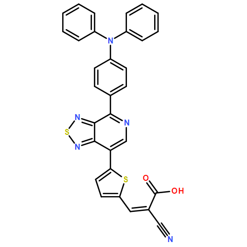 2-Propenoic acid, 2-cyano-3-[5-[4-[4-(diphenylamino)phenyl][1,2,5]thiadiazolo[3,4-c]pyridin-7-yl]-2-thienyl]-