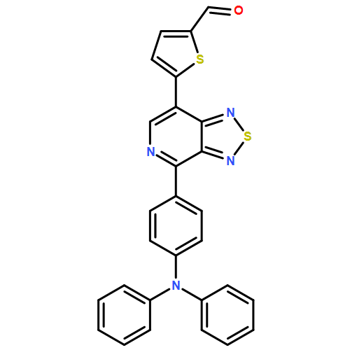 2-Thiophenecarboxaldehyde, 5-[4-[4-(diphenylamino)phenyl][1,2,5]thiadiazolo[3,4-c]pyridin-7-yl]-