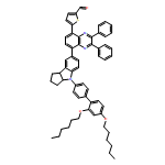 2-Thiophenecarboxaldehyde, 5-[8-[4-[2',4'-bis(hexyloxy)[1,1'-biphenyl]-4-yl]-1,2,3,3a,4,8b-hexahydrocyclopent[b]indol-7-yl]-2,3-diphenyl-5-quinoxalinyl]-