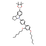 Cyclopent[b]indole, 4-[2',4'-bis(hexyloxy)[1,1'-biphenyl]-4-yl]-1,2,3,3a,4,8b-hexahydro-7-(4,4,5,5-tetramethyl-1,3,2-dioxaborolan-2-yl)-