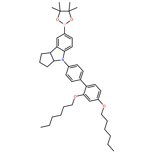 Cyclopent[b]indole, 4-[2',4'-bis(hexyloxy)[1,1'-biphenyl]-4-yl]-1,2,3,3a,4,8b-hexahydro-7-(4,4,5,5-tetramethyl-1,3,2-dioxaborolan-2-yl)-