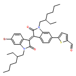 2-Thiophenecarboxaldehyde, 5-[(3E)-3-[6-bromo-1-(2-ethylhexyl)-1,2-dihydro-2-oxo-3H-indol-3-ylidene]-1-(2-ethylhexyl)-2,3-dihydro-2-oxo-1H-indol-6-yl]-