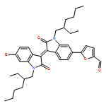 2-Furancarboxaldehyde, 5-[(3E)-3-[6-bromo-1-(2-ethylhexyl)-1,2-dihydro-2-oxo-3H-indol-3-ylidene]-1-(2-ethylhexyl)-2,3-dihydro-2-oxo-1H-indol-6-yl]-