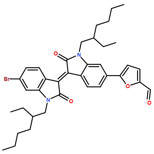 2-Furancarboxaldehyde, 5-[(3E)-3-[6-bromo-1-(2-ethylhexyl)-1,2-dihydro-2-oxo-3H-indol-3-ylidene]-1-(2-ethylhexyl)-2,3-dihydro-2-oxo-1H-indol-6-yl]-