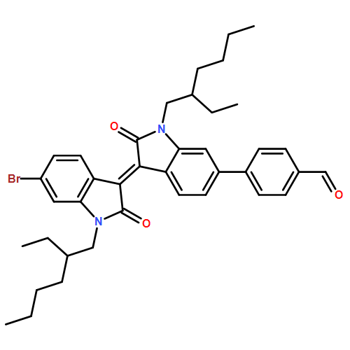 Benzaldehyde, 4-[(3E)-3-[6-bromo-1-(2-ethylhexyl)-1,2-dihydro-2-oxo-3H-indol-3-ylidene]-1-(2-ethylhexyl)-2,3-dihydro-2-oxo-1H-indol-6-yl]-