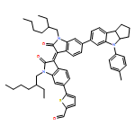 2-Thiophenecarboxaldehyde, 5-[(3E)-1-(2-ethylhexyl)-3-[1-(2-ethylhexyl)-6-[1,2,3,3a,4,8b-hexahydro-4-(4-methylphenyl)cyclopent[b]indol-6-yl]-1,2-dihydro-2-oxo-3H-indol-3-ylidene]-2,3-dihydro-2-oxo-1H-indol-6-yl]-