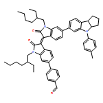 Benzaldehyde, 4-[(3E)-1-(2-ethylhexyl)-3-[1-(2-ethylhexyl)-6-[1,2,3,3a,4,8b-hexahydro-4-(4-methylphenyl)cyclopent[b]indol-6-yl]-1,2-dihydro-2-oxo-3H-indol-3-ylidene]-2,3-dihydro-2-oxo-1H-indol-6-yl]-