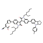 2-Propenoic acid, 2-cyano-3-[5-[(3E)-1-(2-ethylhexyl)-3-[1-(2-ethylhexyl)-6-[1,2,3,3a,4,8b-hexahydro-4-(4-methylphenyl)cyclopent[b]indol-6-yl]-1,2-dihydro-2-oxo-3H-indol-3-ylidene]-2,3-dihydro-2-oxo-1H-indol-6-yl]-2-thienyl]-, (2E)-