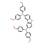 9H-Carbazole-3,6-diamine, N3,N3,N6,N6-tetrakis(4-methoxyphenyl)-