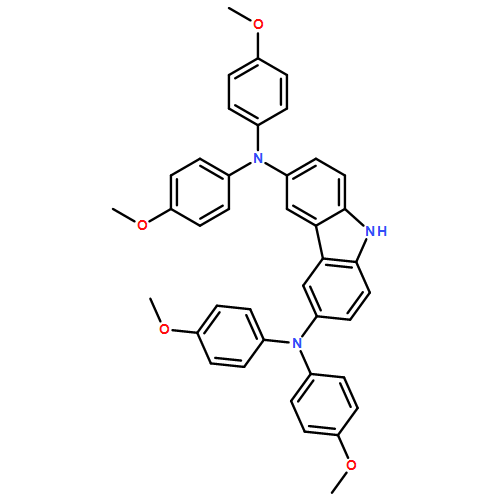 9H-Carbazole-3,6-diamine, N3,N3,N6,N6-tetrakis(4-methoxyphenyl)-