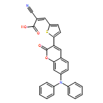 2-Propenoic acid, 2-cyano-3-[5-[7-(diphenylamino)-2-oxo-2H-1-benzopyran-3-yl]-2-thienyl]-