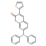 2H-1-Benzopyran-2-one, 7-(diphenylamino)-3-(2-thienyl)-