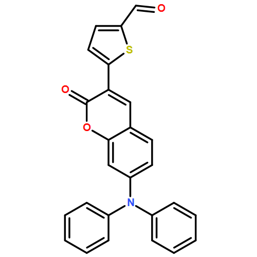 2-Thiophenecarboxaldehyde, 5-[7-(diphenylamino)-2-oxo-2H-1-benzopyran-3-yl]-