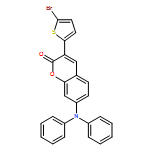 2H-1-Benzopyran-2-one, 3-(5-bromo-2-thienyl)-7-(diphenylamino)-