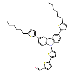 [2,2'-Bithiophene]-5-carboxaldehyde, 5'-[3,6-bis(5-hexyl-2-thienyl)-9H-carbazol-9-yl]-