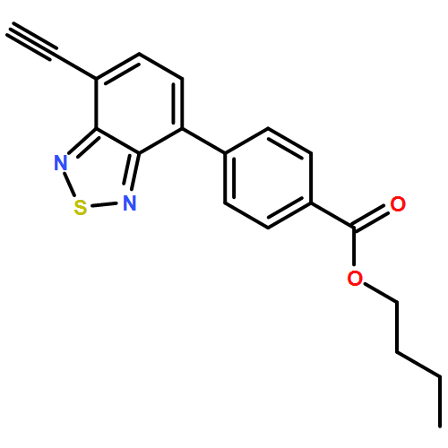 Benzoic acid, 4-(7-ethynyl-2,1,3-benzothiadiazol-4-yl)-, butyl ester 