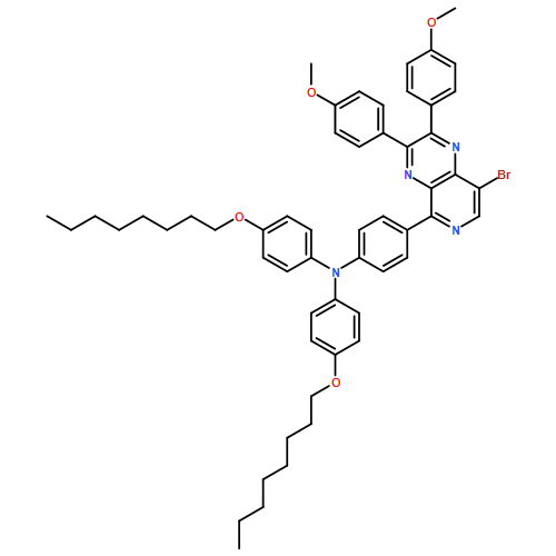 Benzenamine, 4-[8-bromo-2,3-bis(4-methoxyphenyl)pyrido[3,4-b]pyrazin-5-yl]-N,N-bis[4-(octyloxy)phenyl]-