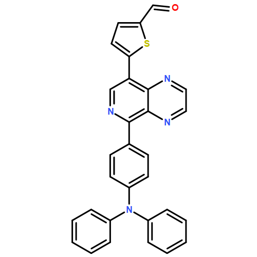 2-Thiophenecarboxaldehyde, 5-[5-[4-(diphenylamino)phenyl]pyrido[3,4-b]pyrazin-8-yl]-