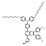 2-Thiophenecarboxaldehyde, 5-[5-[4-[bis[4-(octyloxy)phenyl]amino]phenyl]-2,3-bis(4-methoxyphenyl)pyrido[3,4-b]pyrazin-8-yl]-