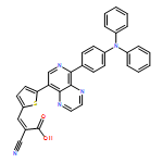 2-Propenoic acid, 2-cyano-3-[5-[5-[4-(diphenylamino)phenyl]pyrido[3,4-b]pyrazin-8-yl]-2-thienyl]-