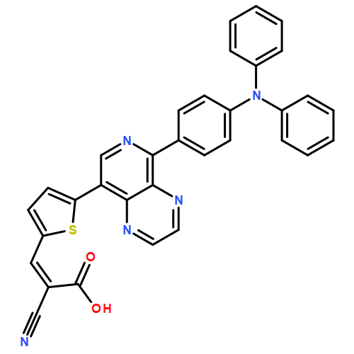 2-Propenoic acid, 2-cyano-3-[5-[5-[4-(diphenylamino)phenyl]pyrido[3,4-b]pyrazin-8-yl]-2-thienyl]-